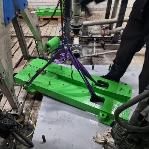 Montage frames, pomp en 2 motoren